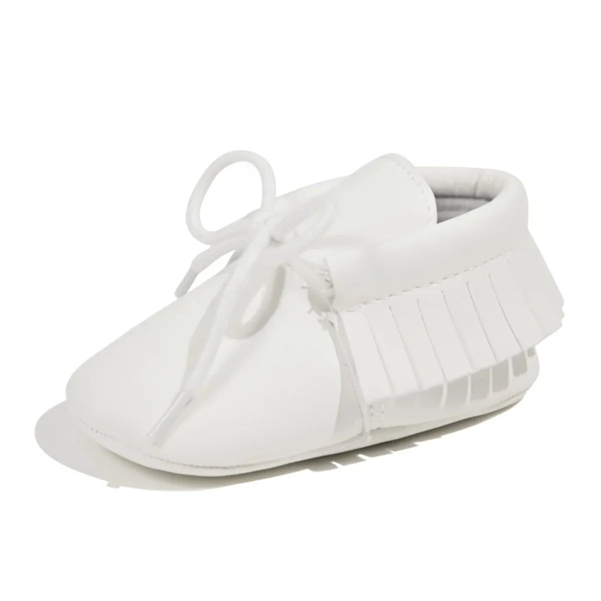 Baby Fringe Moccasins (0-18M) Boys Girls Shoes Tie Casual Baby Shoes Lace Tassel Soft Bottom Newborn First Walker Toddler Crib Shoes