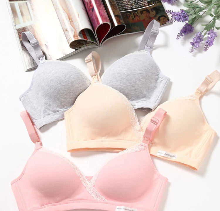 Cotton Wire-free Nursing Breastfeeding Bra