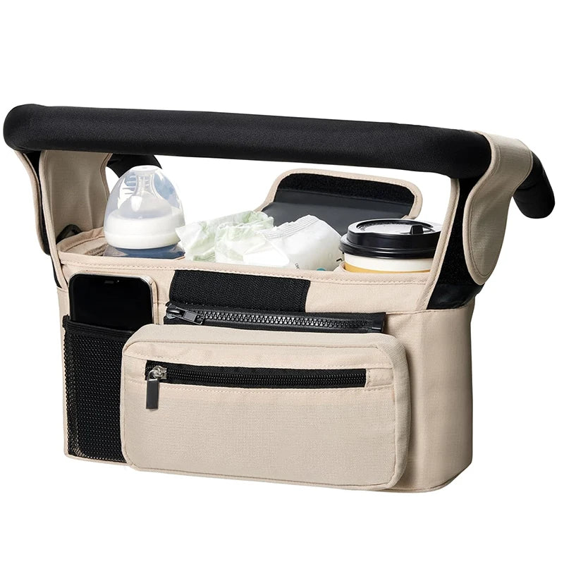 Baby Stroller Storage Large Capacity Travel Hanging Bag Mommy Bag Phone Bottle Holder Pram Diaper Bags Baby Stroller Accessories