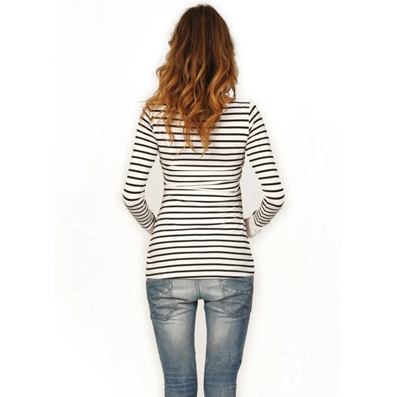 Nursing Breastfeeding Long Sleeve Shirt for Pregnant Women