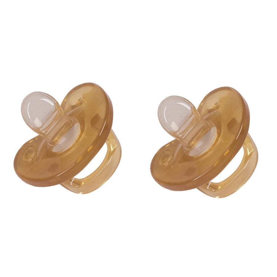 Baby Silicone Pacifier For Soothing Nighttime Sleep Flat Soft Breathable Design Baby Accessories Newborn