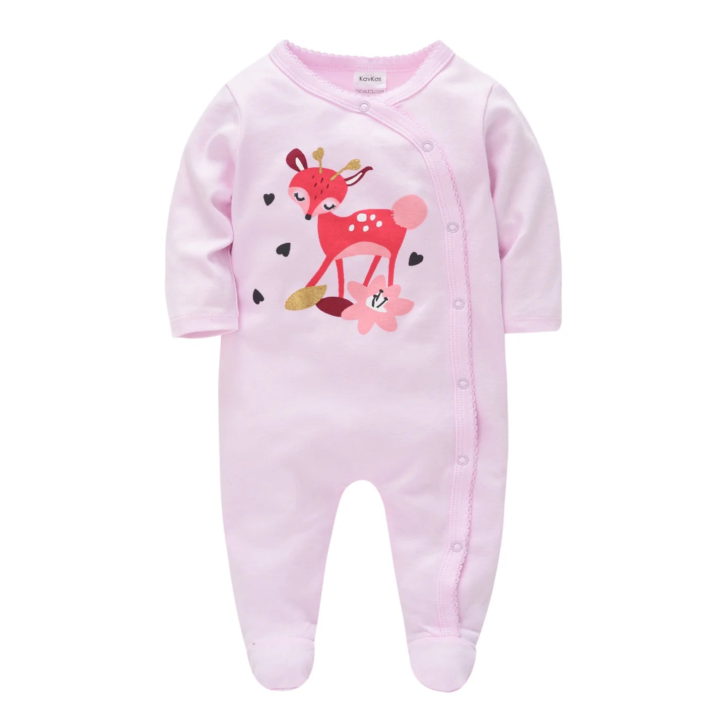 100% Cotton New Born Baby Long Sleeve Romper Cartoon Boys Girls ,  0-12 Monthes