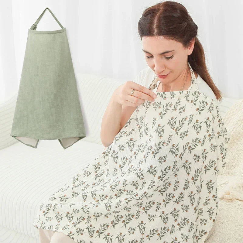 Mother Breastfeeding Cotton Cover Baby Feeding Nursing Covers Adjustable Privacy Breastfeeding Apron Stroller Blanket