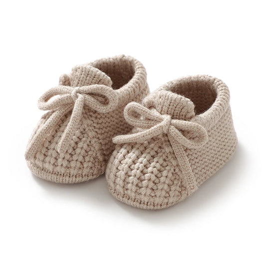 Newborn First Shoes Knitted Footwear Baby Toddler 0-18M Warm Clothing Accessories Boys Girls