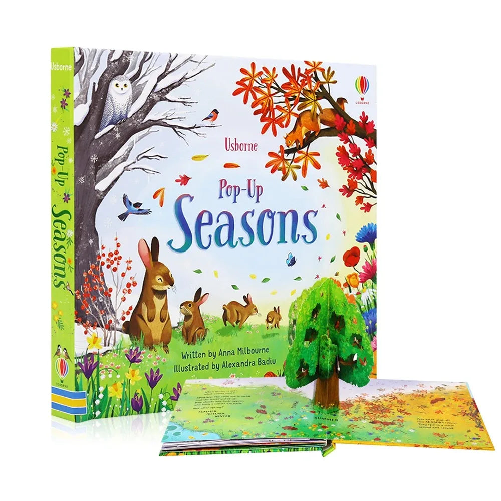 Young Children's Pop Up 3D Flap Picture English Books Fairy Tales Bedtime Reading Enlighten Learning Gift Montessori