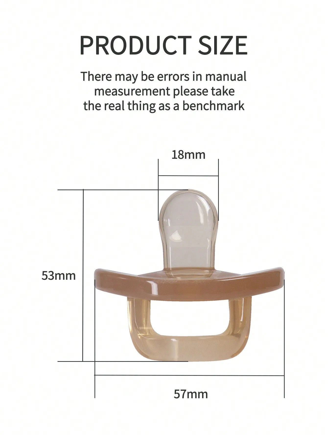 Baby Silicone Pacifier For Soothing Nighttime Sleep Flat Soft Breathable Design Baby Accessories Newborn