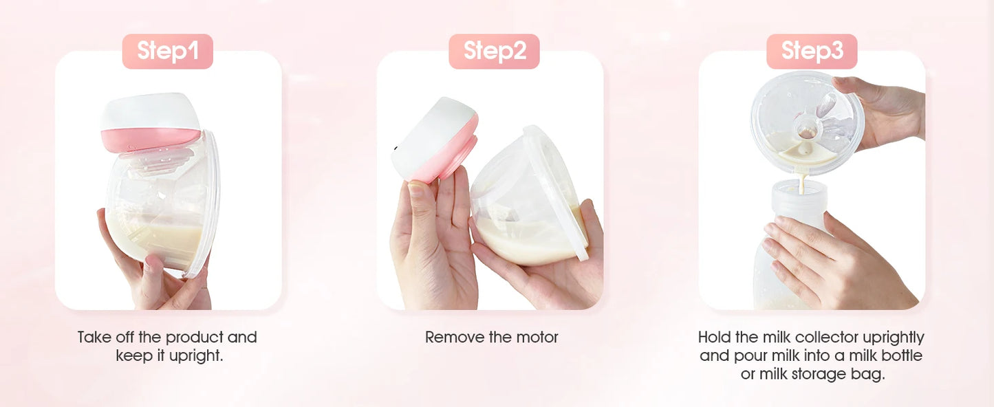 2 Pcs Electric Wearable Breast Pump 1200mAh USB Chargable Silent Milk Extractor Painless Automatic Milker Comfort Breastfeeding