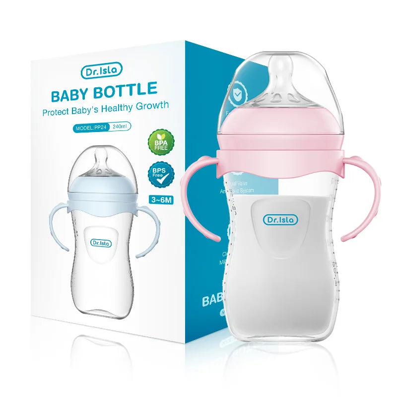 2025 New 150/240/330ML Anti-Choke Baby Bottle Newborn PP Bottles Anti-flatulence Milk Feeding Bottles Infant BPA Free