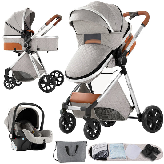 3 In 1 Baby Cars Stroller for Newborns Baby Accessories Baby Pram Buggies Stroller Lightweight Stroller Infant Multifuctional