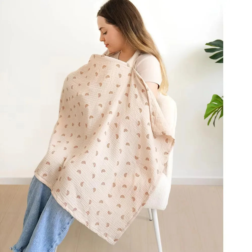 Breastfeeding Nursing Cover Breathable Multi-purpose Baby Feeding Cloth Adjustable