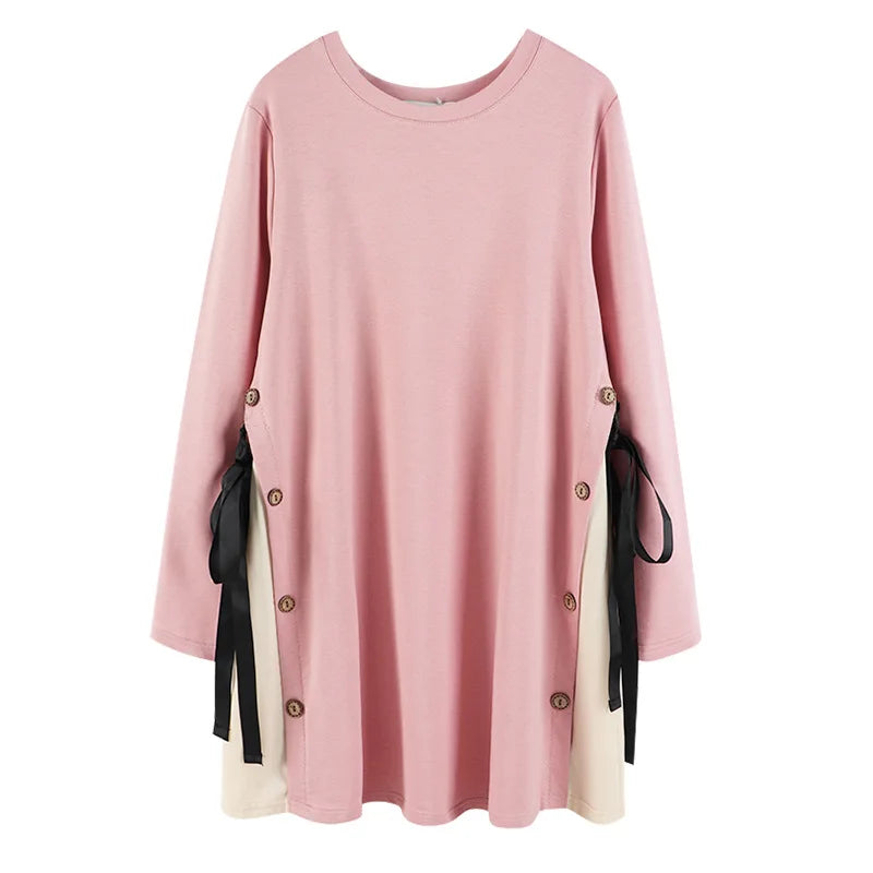 Womens Maternity Tops Long Sleeve Solid Tunic Casual Pregnancy Shirt Maternity Clothes Comfy Flattering Top, sizes M-3XL