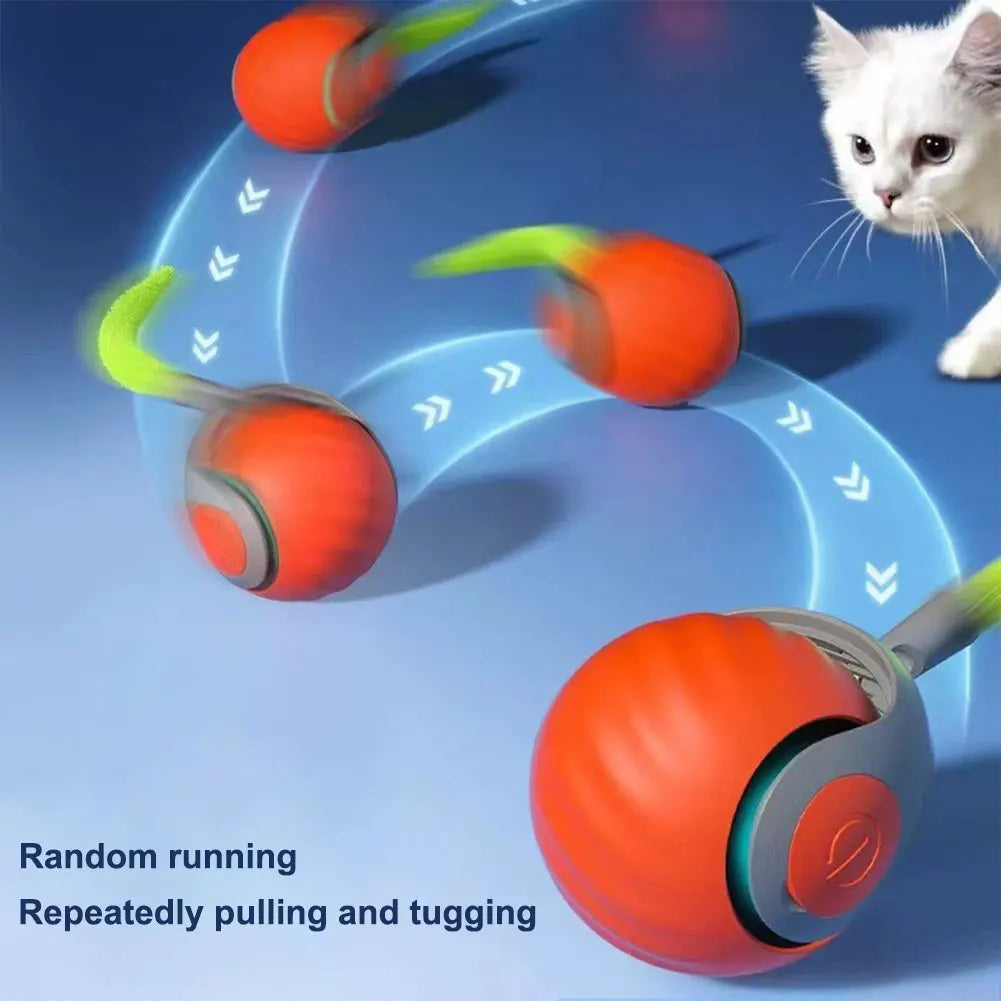 Smart Cat Toy Ball Electronic Interactive Pet Toy Moving Ball Rechargeable Automatic Moving Bouncing