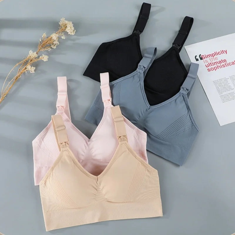 Nursing  Breastfeeding Breathable Push Up Bra, 1Pc
