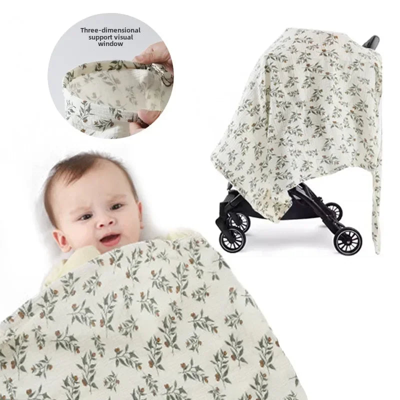 Mother Breastfeeding Cotton Cover Baby Feeding Nursing Covers Adjustable Privacy Breastfeeding Apron Stroller Blanket