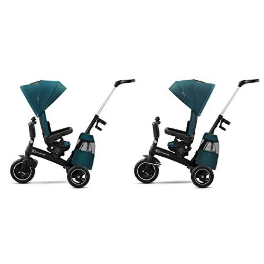 5-in-1 Stroller Trike for Toddlers, Swivel seat 360° Rotation, Waterproof Material with UPF50+ Filter