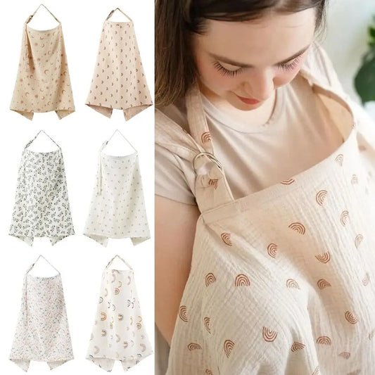 Breastfeeding Nursing Cover Breathable Multi-purpose Baby Feeding Cloth Adjustable
