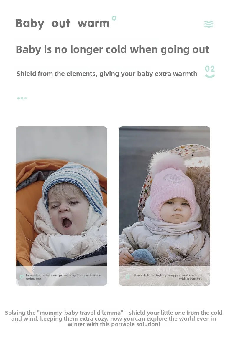 Stroller windproof blanket Stroller blanket Windproof waterproof Go out convenient to keep warm