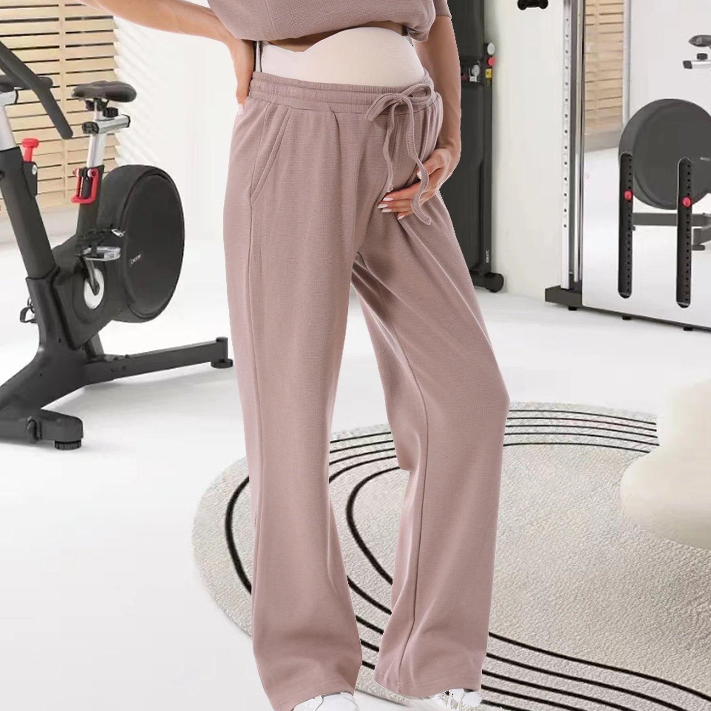 Nursing Mama's Jersey Long Sleeve Top with side opening for breastfeeding and Matching Pants (Sold Separatly), Plus Size Available
Material