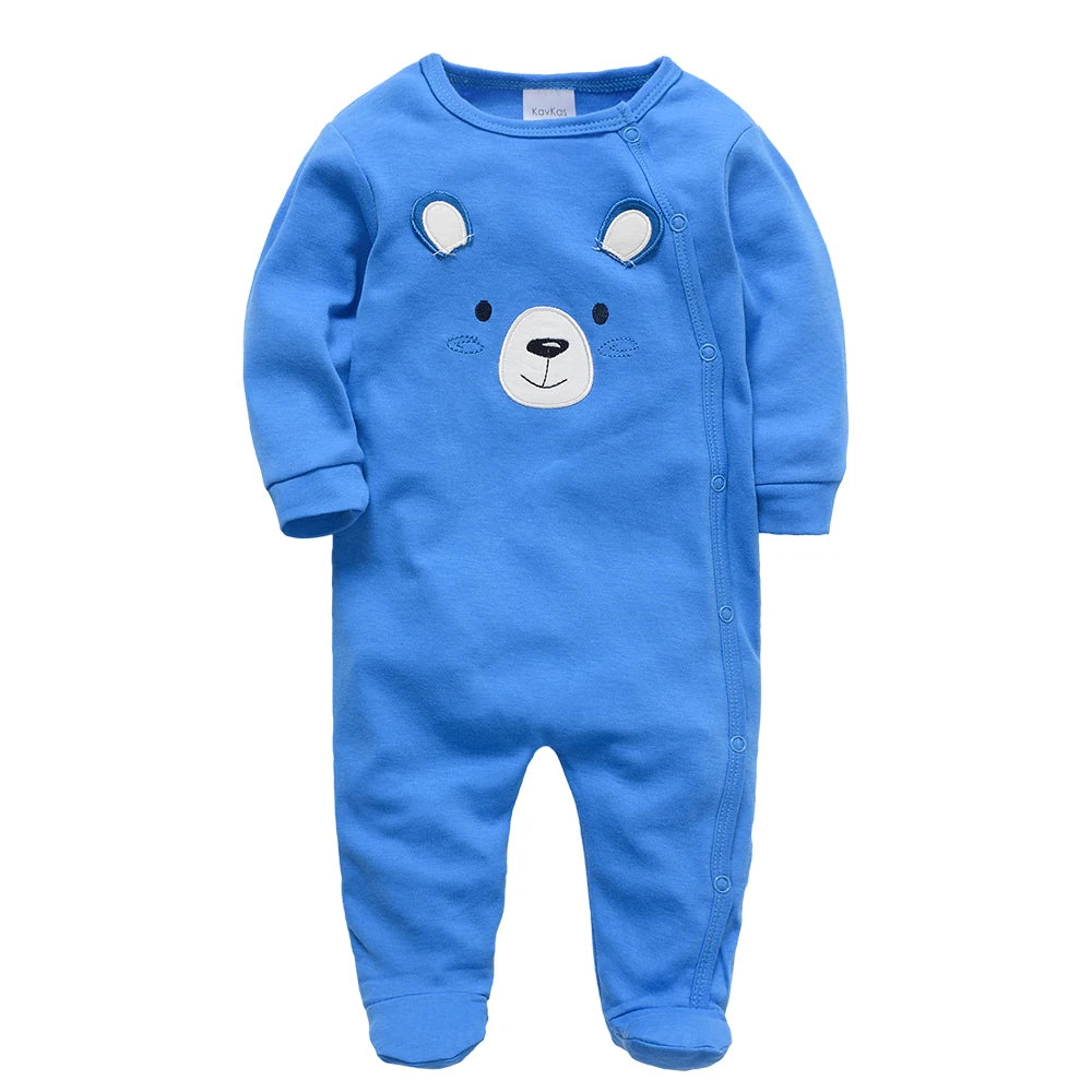 100% Cotton New Born Baby Long Sleeve Romper Cartoon Boys Girls ,  0-12 Monthes