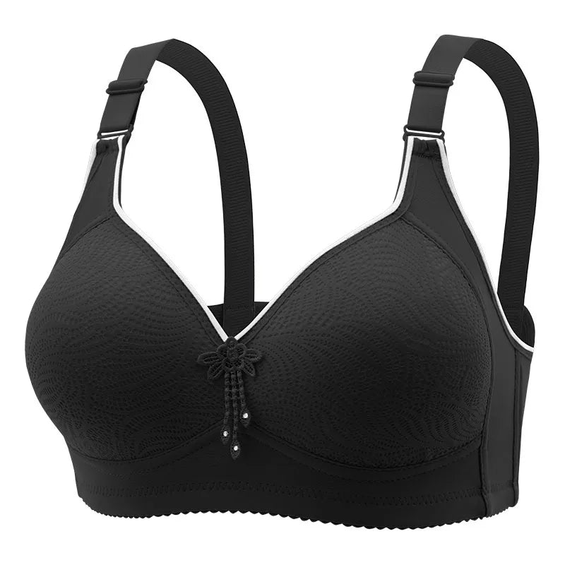 6 Seamless Comfortable Wireless Push-Up Bra Tassel Decor Women's Underwear and Lingerie