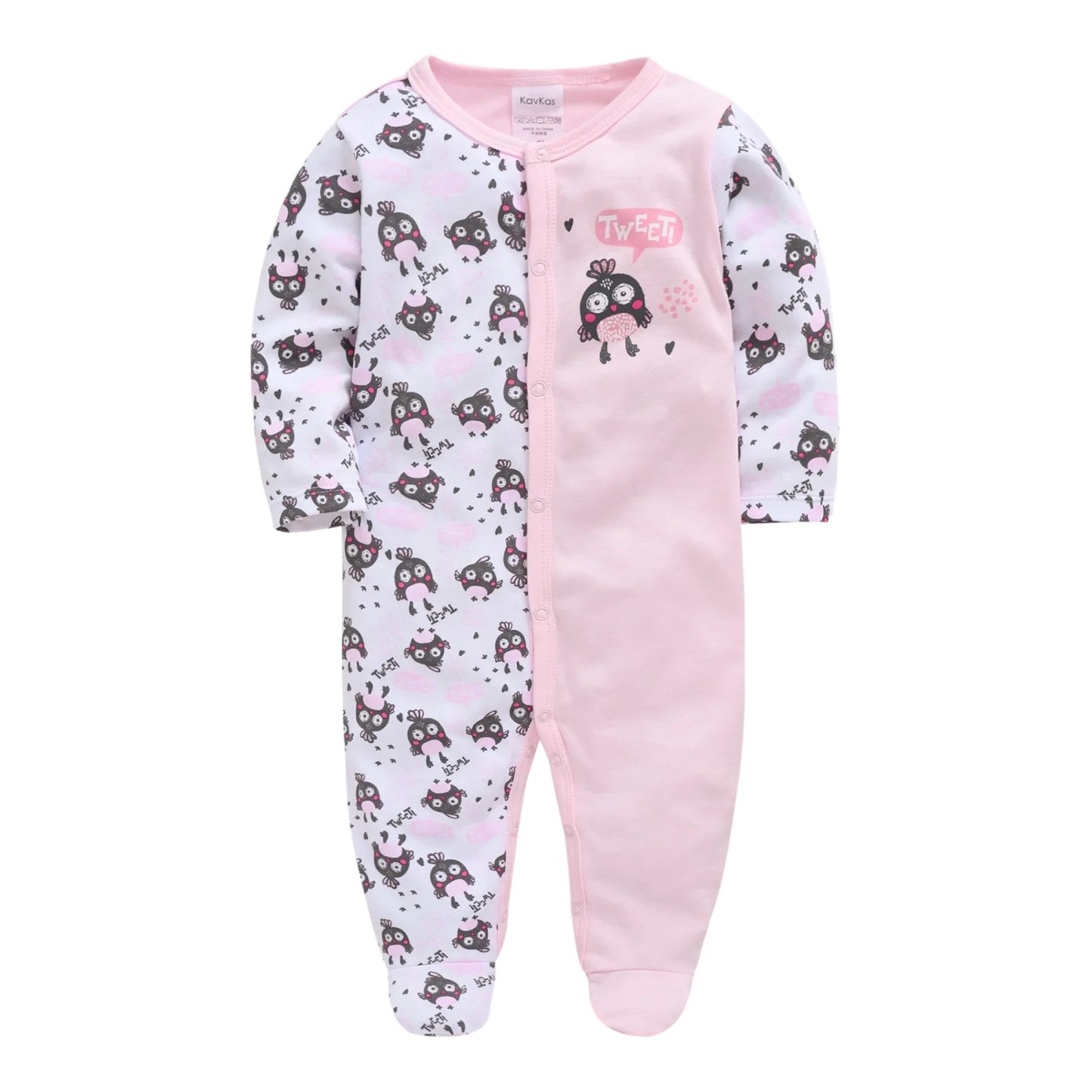 100% Cotton New Born Baby Long Sleeve Romper Cartoon Boys Girls ,  0-12 Monthes