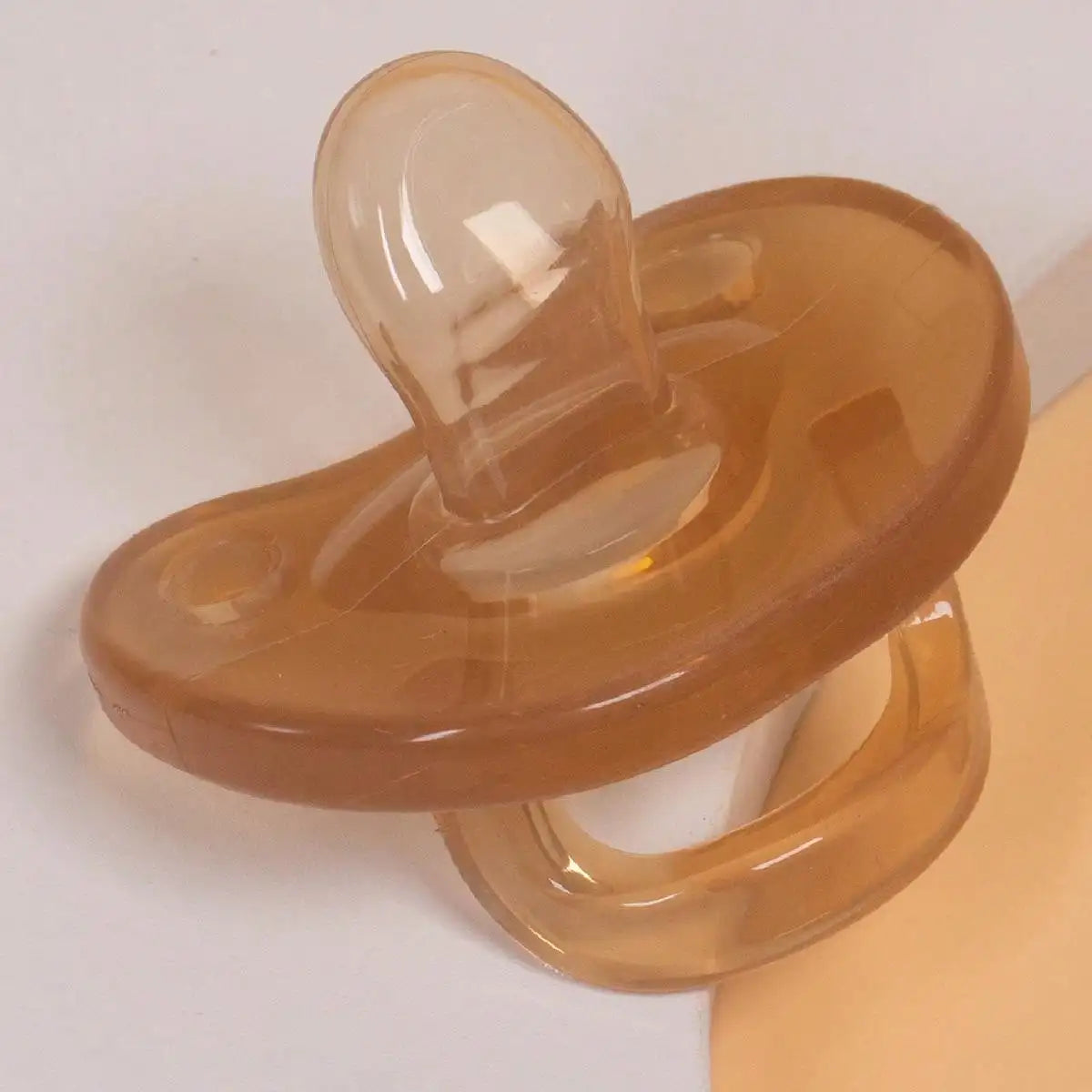 Baby Silicone Pacifier For Soothing Nighttime Sleep Flat Soft Breathable Design Baby Accessories Newborn