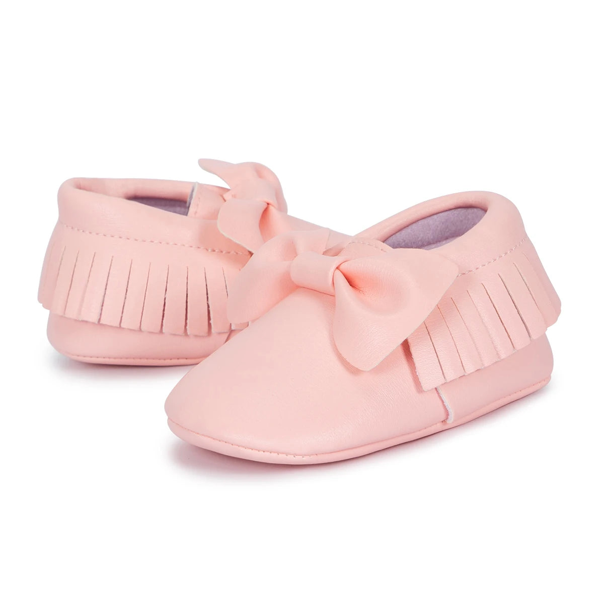 Girl Newborn moccasins Baby (0-18M)  First Walker Princess Bowknot Fringe Toddler Baby Crib Shoes Casual