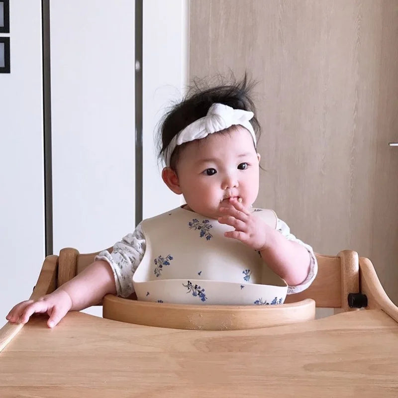 Soft Silicone Adjustable Unisex Baby Toddler Bibs