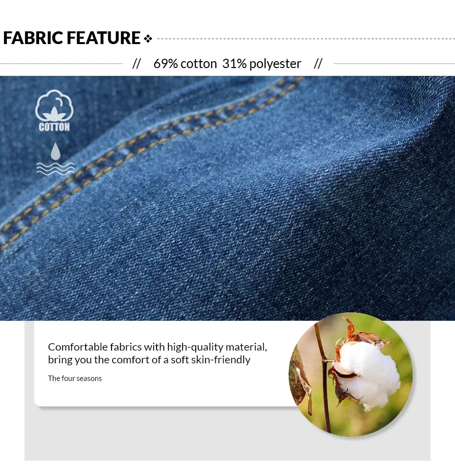 Maternity Boyfriend Jeans with Zipper & Button High Waist Regular Leg with Elastic Waist