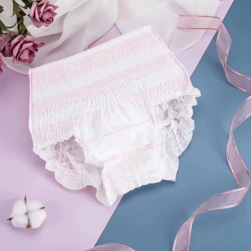 Postpartum 5/10Pcs Disposable Light Thin Breathable Maternity Underwear Recommended For Caesarean Mothers 80-140KG/ 176.37-308.65lbs