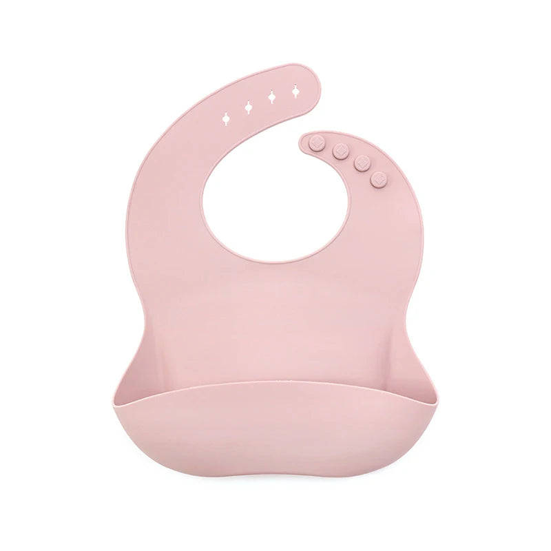 Soft Silicone Adjustable Unisex Baby Toddler Bibs