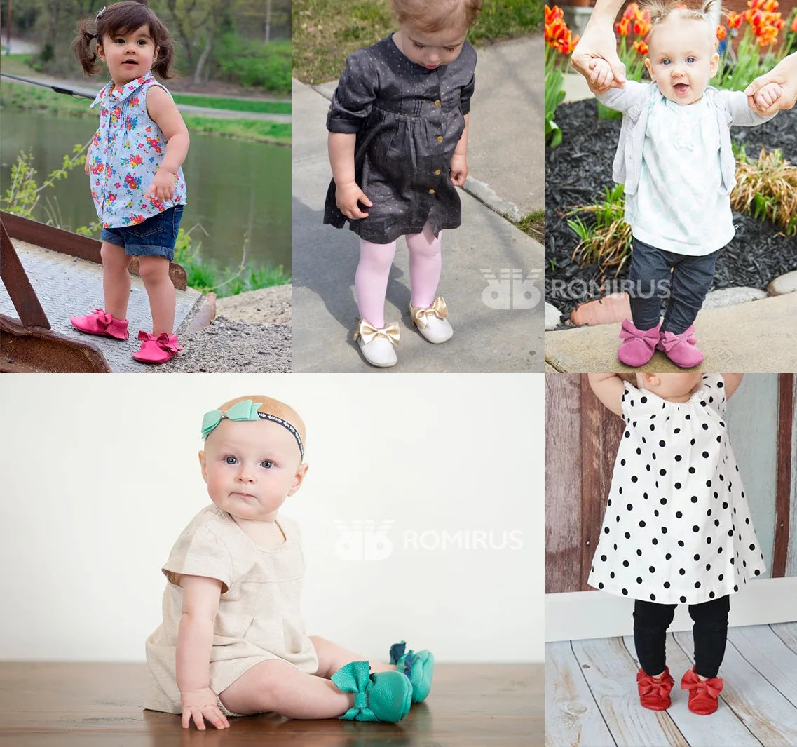 Girl Newborn moccasins Baby (0-18M)  First Walker Princess Bowknot Fringe Toddler Baby Crib Shoes Casual