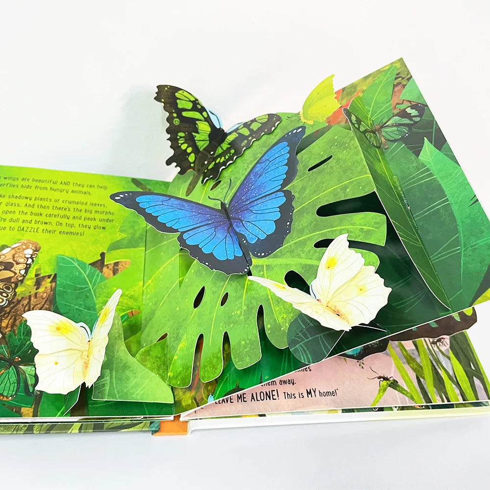 Young Children's Pop Up 3D Flap Picture English Books Fairy Tales Bedtime Reading Enlighten Learning Gift Montessori