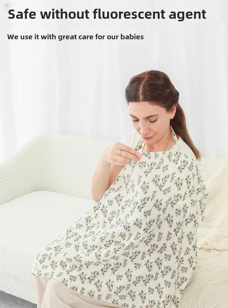 Mother Breastfeeding Cotton Cover Baby Feeding Nursing Covers Adjustable Privacy Breastfeeding Apron Stroller Blanket