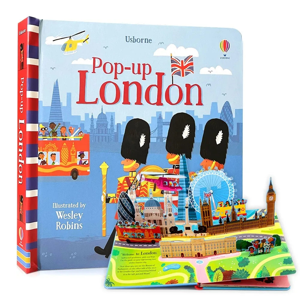 Young Children's Pop Up 3D Flap Picture English Books Fairy Tales Bedtime Reading Enlighten Learning Gift Montessori