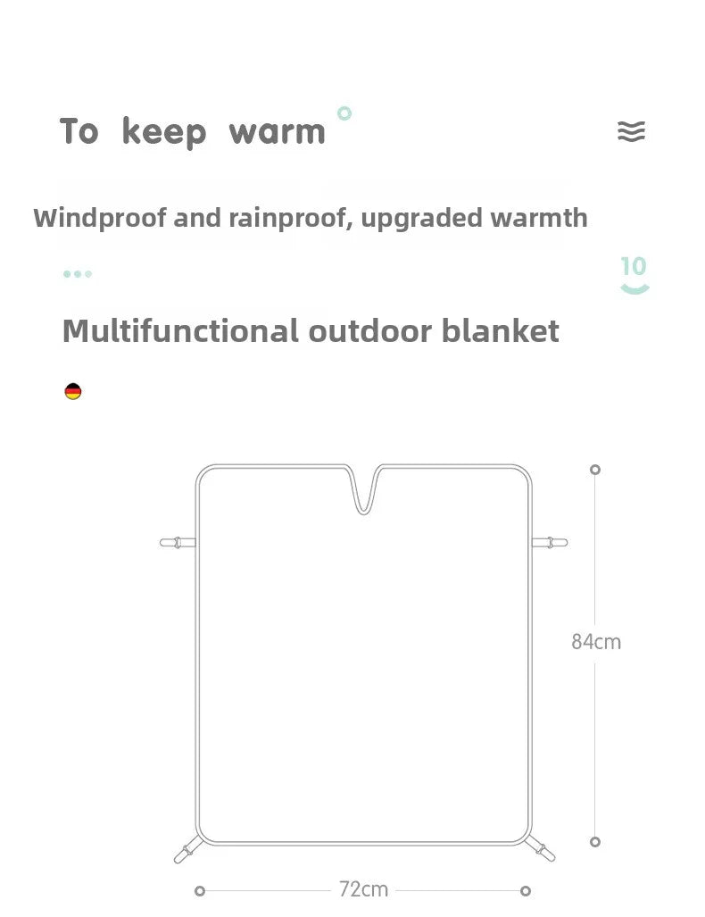 Stroller windproof blanket Stroller blanket Windproof waterproof Go out convenient to keep warm