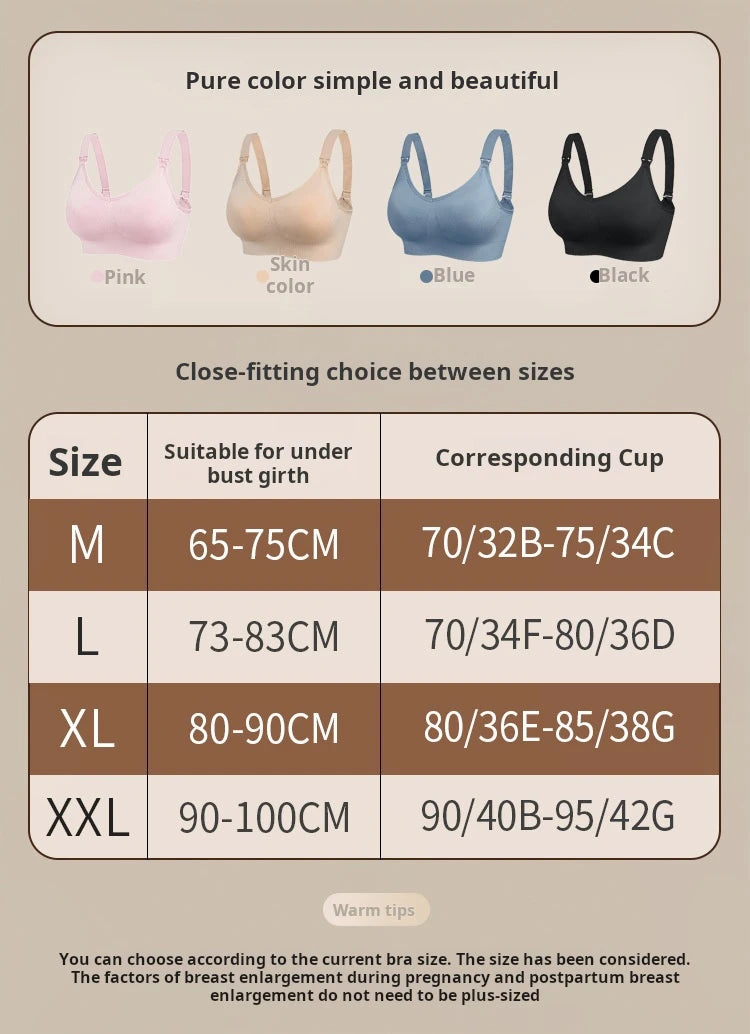 Nursing  Breastfeeding Breathable Push Up Bra, 1Pc
