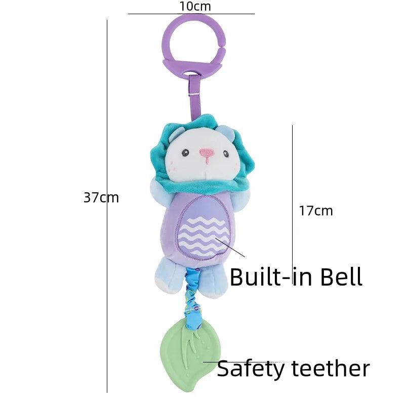New Soft Stuffed Animal Rattle Hand Grip Baby Toys Shaker Crinkle Squeaky Sensory Travel Accessories for Toddler Toy Gifts