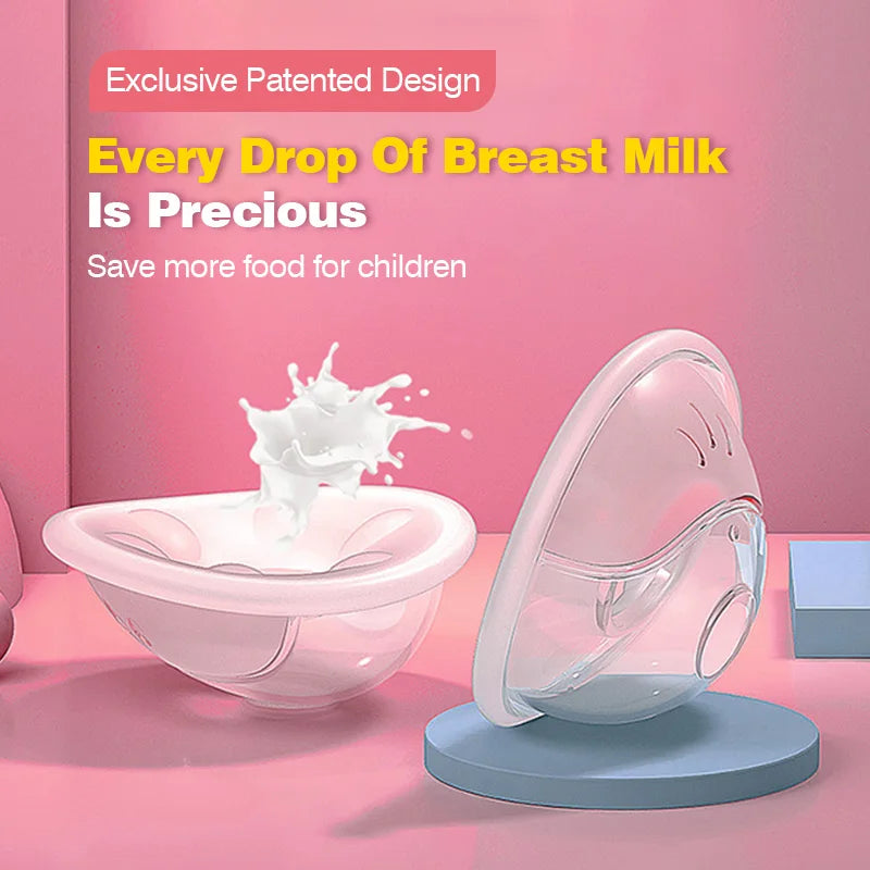 MAMIJOY MSB03 2pcs Wearable Milk Saver for Breastfeeding Manual Breastmilk Collector Silicone Breast Shell Milk Collection Cup