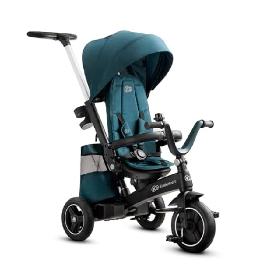 5-in-1 Stroller Trike for Toddlers, Swivel seat 360° Rotation, Waterproof Material with UPF50+ Filter