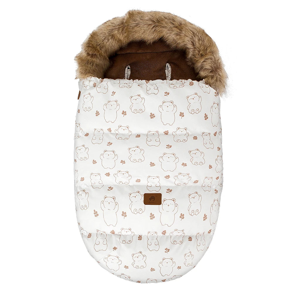 0-24 Months Baby Carriage Sack Winter Warm Thicker Envelope For Discharge Stroller Footmuff Universal Pram Cover Accessories