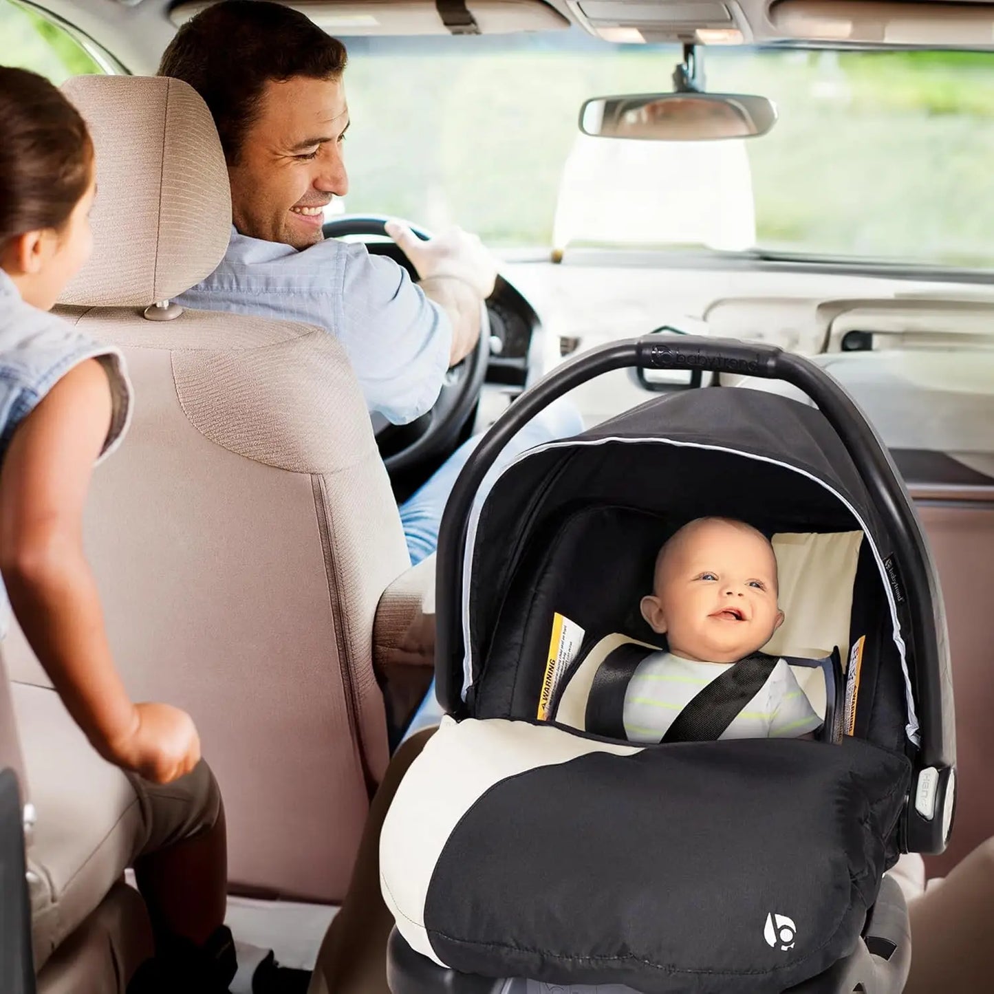 Newborn Baby Infant Car Seat Carrier Travel System with Harness and Extra Cozy Cover for Babies Up to 35 Pounds