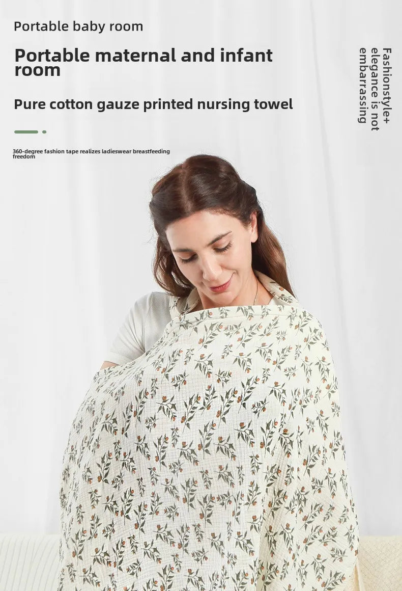 Mother Breastfeeding Cotton Cover Baby Feeding Nursing Covers Adjustable Privacy Breastfeeding Apron Stroller Blanket