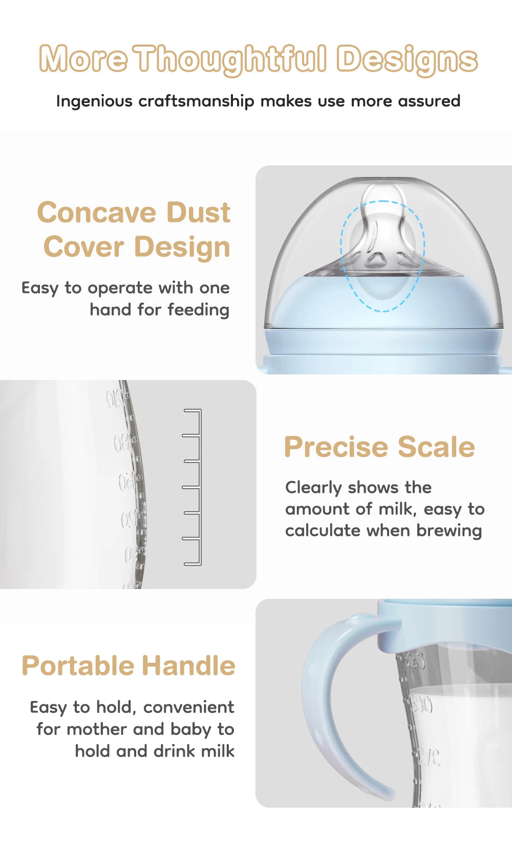 2025 New 150/240/330ML Anti-Choke Baby Bottle Newborn PP Bottles Anti-flatulence Milk Feeding Bottles Infant BPA Free