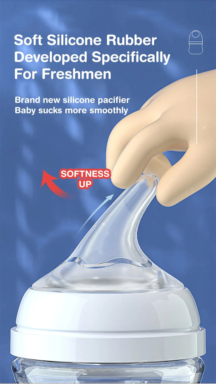 Newborn Glass Feeding Bottles 90ML/160ML Baby Bottle Anti-flatulence Milk Feeding Bottles Infant BPA free, 1PCS