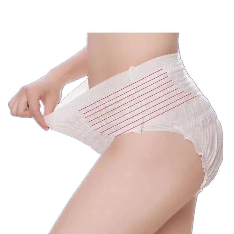 Postpartum 5/10Pcs Disposable Light Thin Breathable Maternity Underwear Recommended For Caesarean Mothers 80-140KG/ 176.37-308.65lbs