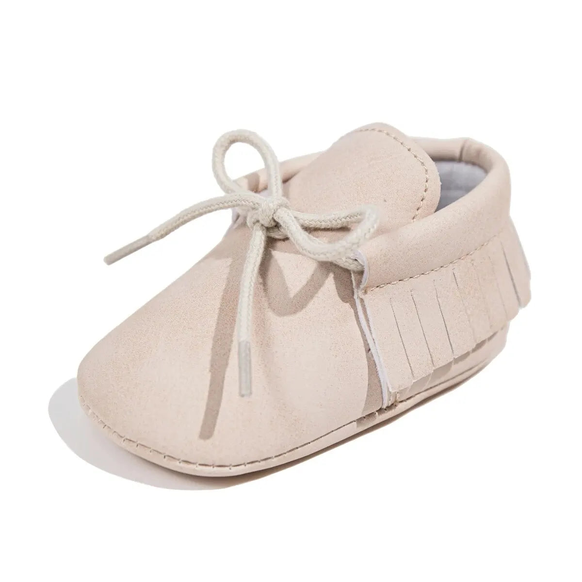Baby Fringe Moccasins (0-18M) Boys Girls Shoes Tie Casual Baby Shoes Lace Tassel Soft Bottom Newborn First Walker Toddler Crib Shoes