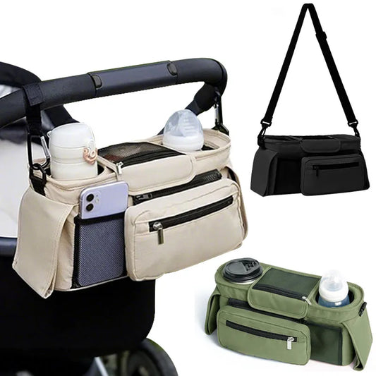 Baby Stroller Storage Large Capacity Travel Hanging Bag Mommy Bag Phone Bottle Holder Pram Diaper Bags Baby Stroller Accessories