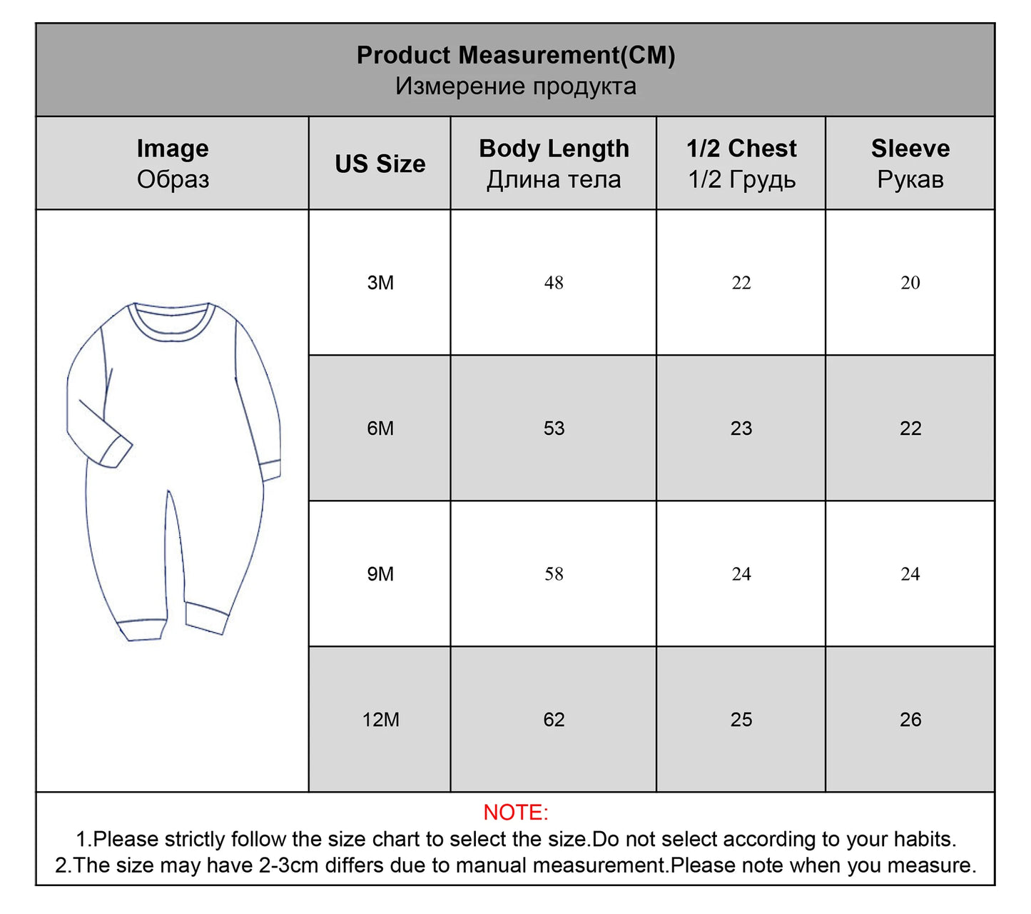 100% Cotton New Born Baby Long Sleeve Romper Cartoon Boys Girls ,  0-12 Monthes