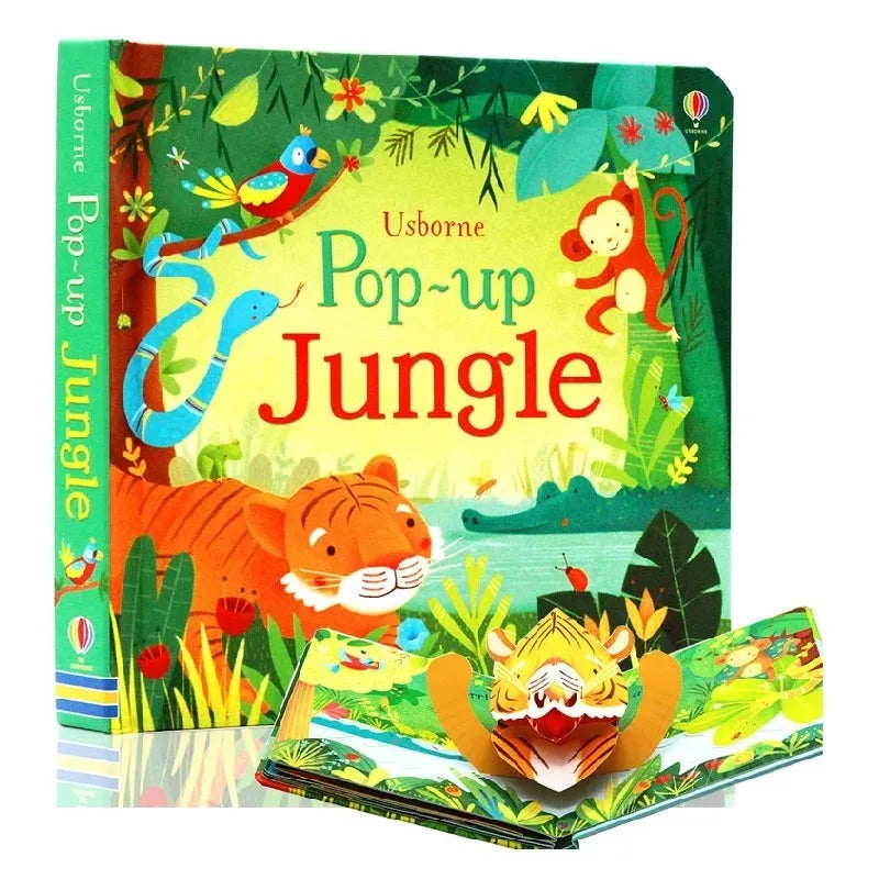 Young Children's Pop Up 3D Flap Picture English Books Fairy Tales Bedtime Reading Enlighten Learning Gift Montessori